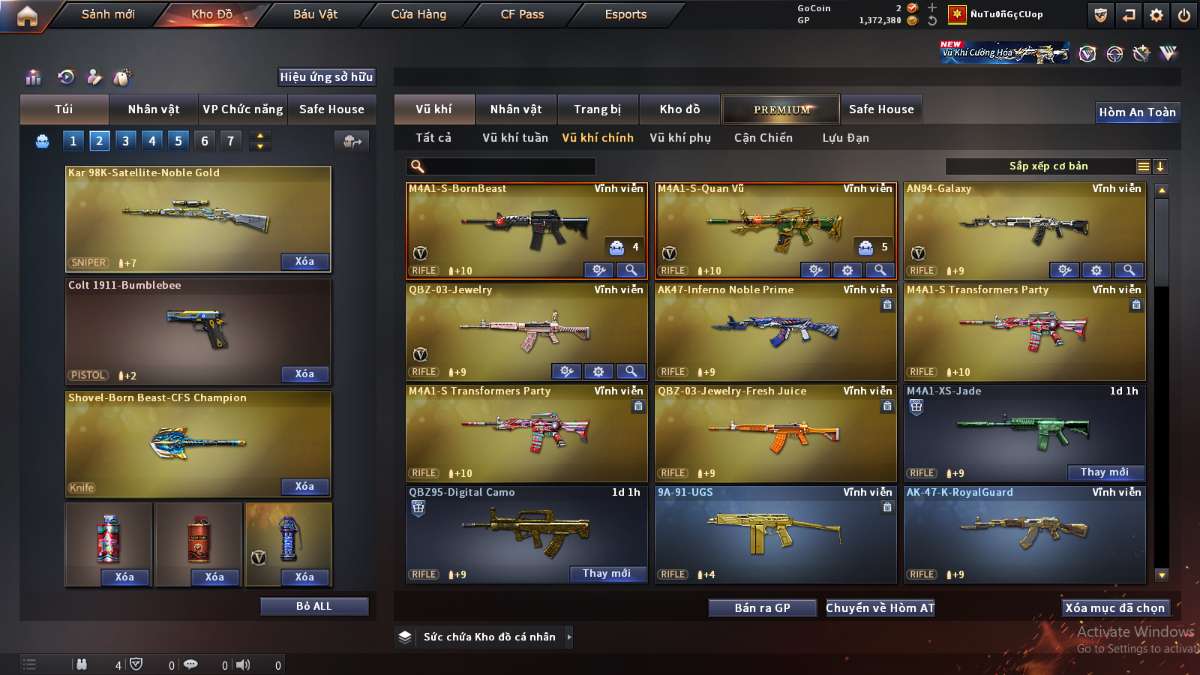 shop acc cf uy tin gia re